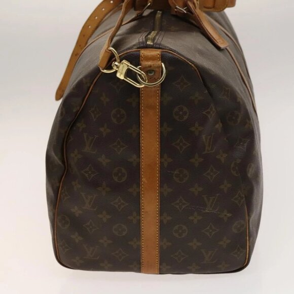 LOUIS VUITTON Monogram Keepall Bandouliere 60 Boston Bag M41412 LV Auth 140306 - Picture 7 of 16